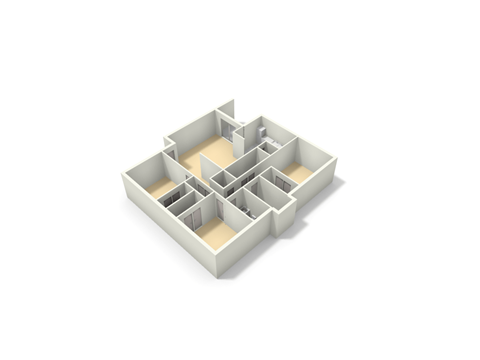 Floor plan for 3 beds, 2 baths, 1362 sqft